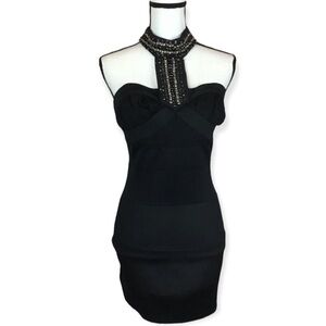 Grass Collection Y2K Vintage Sexy Little Mini Black Dress Size Small/Junior 3
